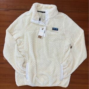 🧸🤍 Simply Southern Cream Waffle Sherpa Snap Pullover Fleece Jacket M